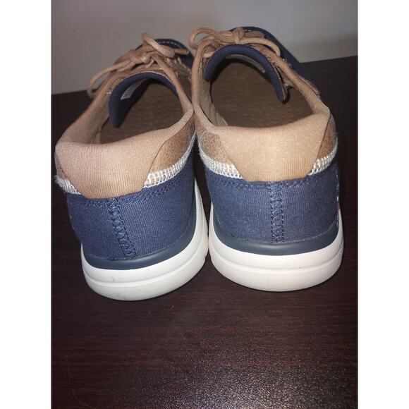 Skechers Women's Boat Shoes 9.5 On the Go Walk Flex Embark Goga Mat Lace Up Navy - Picture 6 of 14